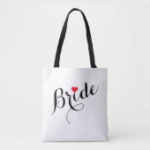 Elegante Custom Bride Brautparty Wedding Party Tasche (Vorderseite)