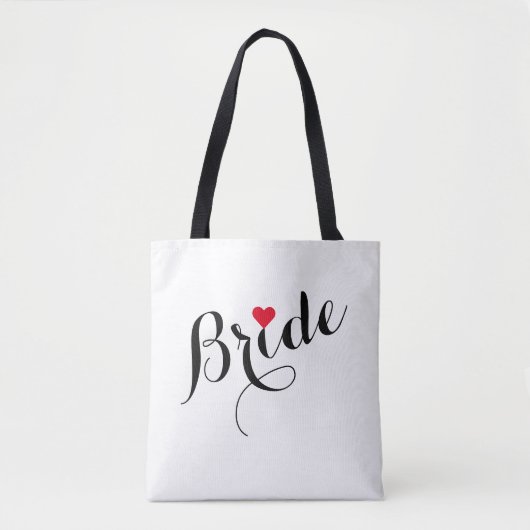 Elegante Custom Bride Brautparty Wedding Party Tasche (Vorderseite)