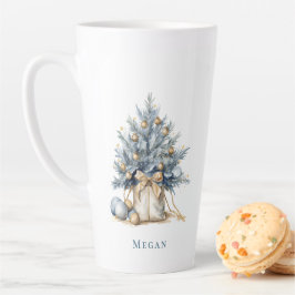 Elegante Custom Christmas Tree Gold Milchtasse