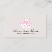 Elegante Custom Color Lotus Blume Salon & WELLNESS Visitenkarte (Vorderseite)