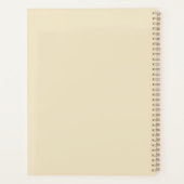 Elegante Custom Damask Yellow Floral Golden Lace Planer (Rückseite)