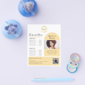 Elegante Custom Foto Logo Promocier Esthetician Flyer (Einzeln)