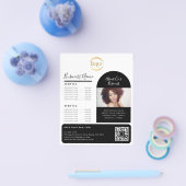 Elegante Custom Foto Logo Promocier Esthetician Flyer (Einzeln)