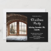 Elegante Custom Foto Weihnachts-Party Einladung (Vorderseite)