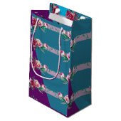 Elegante Custom Gift Bag Kleine Geschenktüte (Rückseite Schrägansicht)