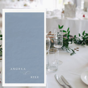 Elegante Custom Periwinkle Wedding Serviette