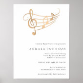 Elegante Custom Senior Erwägungsgrund Musician Per Poster (Vorne)