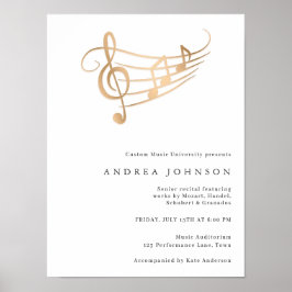 Elegante Custom Senior Erwägungsgrund Musician Per Poster