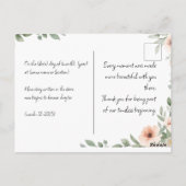 Elegante Custom Wedding Einladung Personalisiert Postkarte (Rückseite)