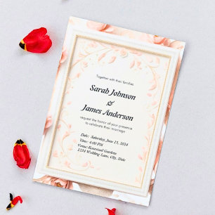 Elegante Custom Wedding Invitation Card