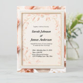 Elegante Custom Wedding Invitation Card (Stehend Vorderseite)