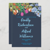 Elegante Custom Wedding Invitation Card Einladung (Vorne/Hinten)