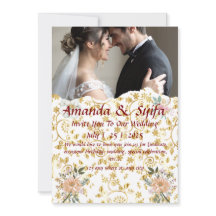 Elegante Custom Wedding Invitation Cards