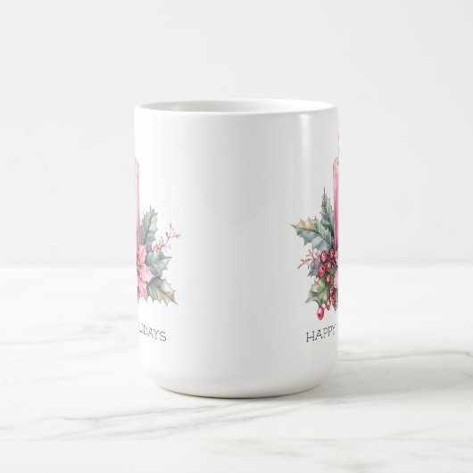 Elegante CUSTOM Weihnachtskerze im Wasser Kaffeetasse (Mittel)