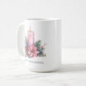 Elegante CUSTOM Weihnachtskerze im Wasser Kaffeetasse (Vorderseite Links)