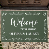 Elegante Custom Willkommen auf der Zuhause von | S Fußmatte