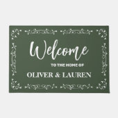 Elegante Custom Willkommen auf der Zuhause von | S Fußmatte (Vorderseite)