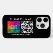 Elegante Custom Your QR Code Business Logo hier Case-Mate iPhone Hülle (Rückseite (Horizontal))