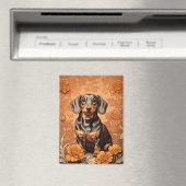 Elegante Dackel und Marigolds Magnet (In Situ (Geschirrspüler))