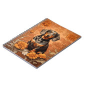 Elegante Dackel und Marigolds Notizblock (Linke Seite)