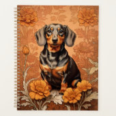 Elegante Dackel und Marigolds Planer (Vorderseite)