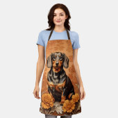 Elegante Dackel und Marigolds Schürze (Getragen)