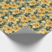Elegante daffodil Ostergelbe Blume Geschenkpapier (Ecke)