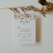 Elegante Dainty Floral Wedding Menü UAWG RSVP Karte