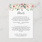 Elegante dainty Herbst Blumenzwiebeldetails Begleitkarte (Vorderseite)