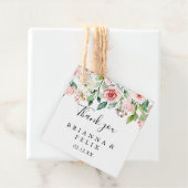 Elegante dainty Herbstblütenhochzeit Geschenkanhänger (Beispiel)