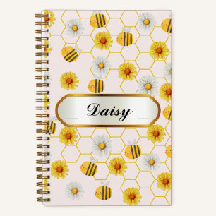 Elegante Daisy Blume - Spiral-Notebook Notizblock