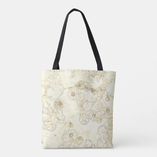 Elegante Daisy Creme und Weiß Tasche (Rückseite)