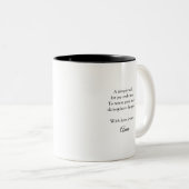 Elegante Daisy Monogram Tasse - Personalisiert Kee (VorderseiteRechts)
