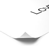 Elegante Daisy Yellow Single Schwarzer Poster (Ecke)