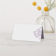 elegante Damask Blank-Platzkarten