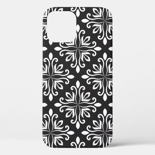 Elegante Damask: Blumenmuseum Case-Mate iPhone Hülle (Rückseite)