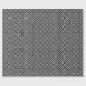 Elegante Damask: Blumenmuseum Geschenkpapier (Flach)