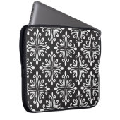 Elegante Damask: Blumenmuseum Laptopschutzhülle (Vorne Rechts)