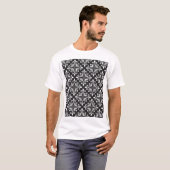 Elegante Damask: Blumenmuseum T-Shirt (Vorne ganz)