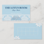 Elegante Damask Business Card Visitenkarte (Vorne/Hinten)