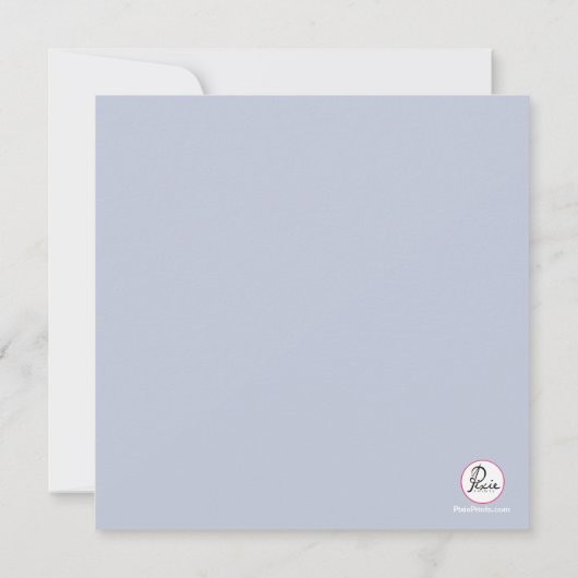 Elegante Damask Collection Einladung (Rückseite)