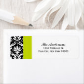 Elegante Damask Muster-Adressenzeichen (Insitu)