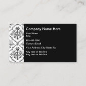 Elegante Damask Muster-Klassische Visitenkarten Visitenkarte (Vorderseite)