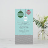 Elegante Damask Ornament Corporate Party laden (Stehend Vorderseite)