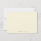 Elegante Damask RSVP-Karte (Schokolade/Creme) RSVP Karte (Rückseite)