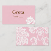 Elegante Damask Table Platzkarte Holders (Vorne/Hinten)