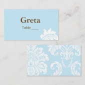 Elegante Damask Table Platzkarte Holders (Vorne/Hinten)