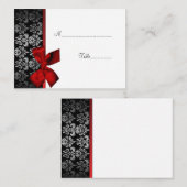 Elegante Damask Table-Platzkarte Platzkarte (Vorne/Hinten)