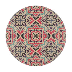 Elegante Damask: Vintage Nahtlose Textur Schneidebrett