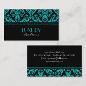 Elegante Damast-Art-Visitenkarte Visitenkarte (Vorne/Hinten)